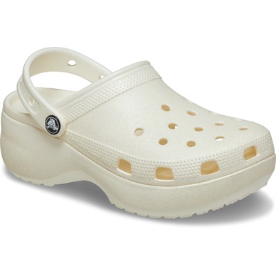 CROCS CLASSIC PLATFORM GLITTER CLOGW SİMLİ KADIN TOPUKLU TERLİK 207241
