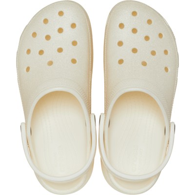 CROCS CLASSIC PLATFORM GLITTER CLOGW SİMLİ KADIN TOPUKLU TERLİK 207241