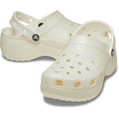 CROCS CLASSIC PLATFORM GLITTER CLOGW SİMLİ KADIN TOPUKLU TERLİK 207241