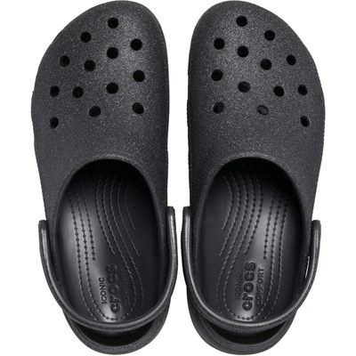 CROCS CLASSIC PLATFORM GLITTER CLOGW SİMLİ KADIN TOPUKLU TERLİK 207241