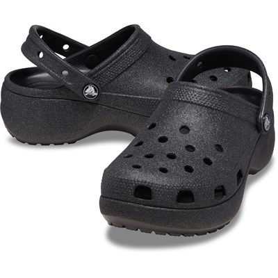CROCS CLASSIC PLATFORM GLITTER CLOGW SİMLİ KADIN TOPUKLU TERLİK 207241