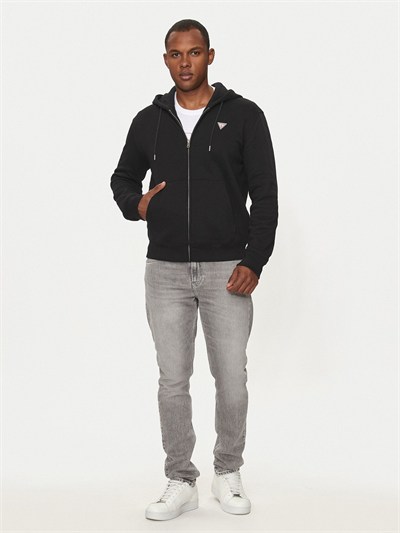 GUESS GJ ZIP HOOD SLIM MIN ERKEK FERMUARLI SWEATSHIRT M4YQ28K9V31