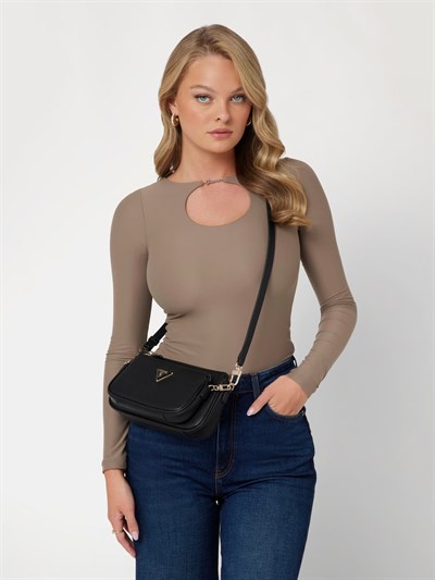 GUESS NOELLE DBL POUCH CRO KADIN ÇANTA HWZG7879710