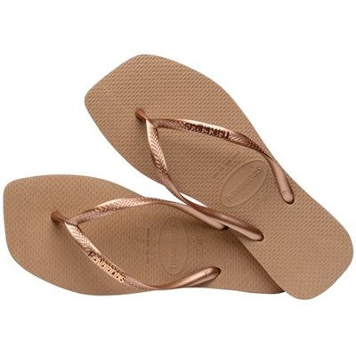 HAVAİANAS SQUARE LOGO METALLIC KADIN PARMAK ARASI TERLİK 4148257