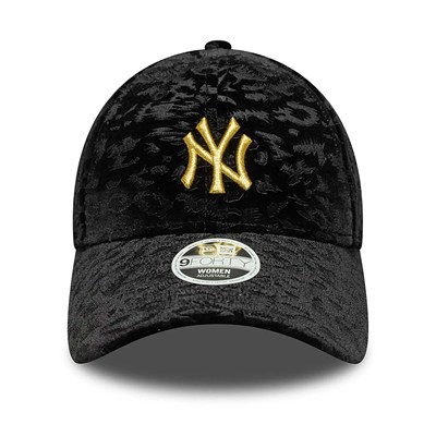 NEW ERA WMNS LEO VELOUR 9FORTY NEYYAN SİYAH GOLD KADIN ŞAPKA 60758950