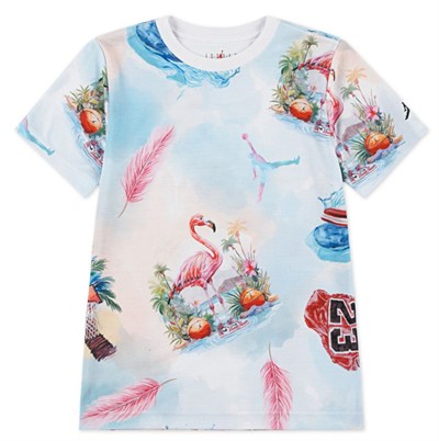 NIKE JORDAN JDB JORDAN FLAMINGO AOP SS TEE ERKEK ÇOCUK TİŞÖRT