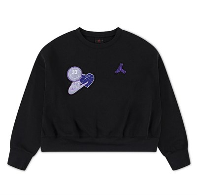 NIKE JORDAN JDG BLUE JEANS & BLING FLC CRE KIZ ÇOCUK SWEATSHİRT 45F195