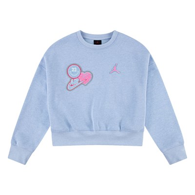 NIKE JORDAN JDG BLUE JEANS & BLING FLC CRE KIZ ÇOCUK SWEATSHİRT 45F195