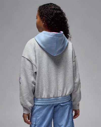 NIKE JORDAN JDG BLUE JEANS & BLING PO HOODY KIZ ÇOCUK SWEATSHİRT 45F193