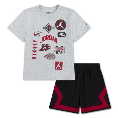NIKE JORDAN MJ DYNASTY MESH PATCH SET ERKEK ÇOCUK TİŞÖRT-ŞORT TAKIM 85F561