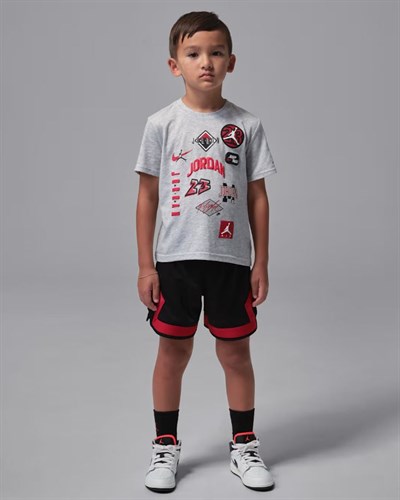 NIKE JORDAN MJ DYNASTY MESH PATCH SET ERKEK ÇOCUK TİŞÖRT-ŞORT TAKIM 85F561