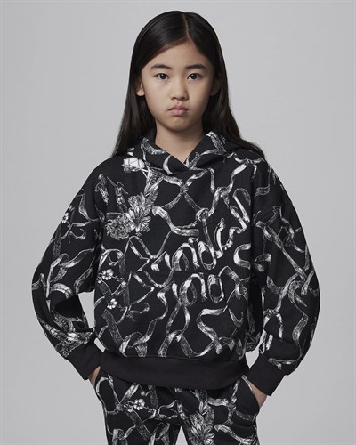 NIKE JORDAN WJ BRKLN LN FLC AOP PO HOODIE KIZ ÇOCUK SWEATSHIRT