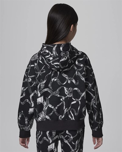 NIKE JORDAN WJ BRKLN LN FLC AOP PO HOODIE KIZ ÇOCUK SWEATSHIRT