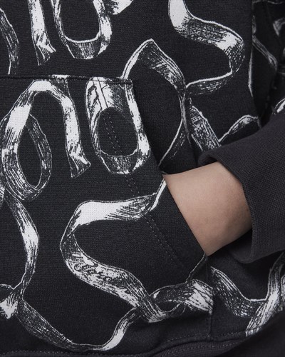 NIKE JORDAN WJ BRKLN LN FLC AOP PO HOODIE KIZ ÇOCUK SWEATSHIRT
