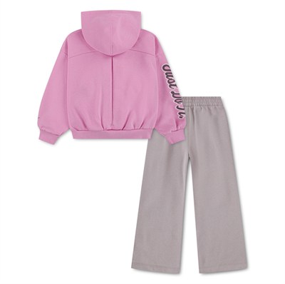 NIKE JUXTA-GIRL WIDE LEG PANT ŞARDONLU PAMUKLU KIZ ÇOCUK EŞOFMAN TAKIM