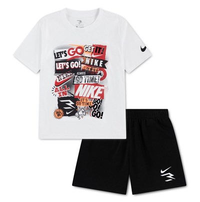 NIKE RWB COLLAGE TEE TERRY SHORT SET ERKEK ÇOCUK TİŞÖRT-ŞORT TAKIM 8Q1426