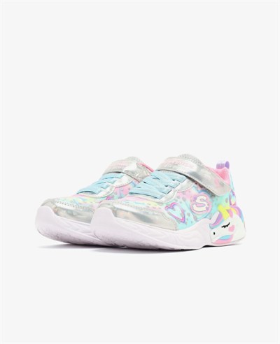 SKECHERS UNICORN DREAMS HEART SPARKLES IŞIKLI KIZ ÇOCUK SPOR AYAKKABI 303063L