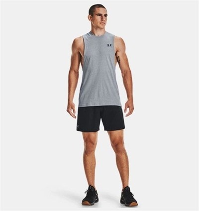 UA LEFT CHEST CUT OFF TANK ERKEK ATLET 1329286
