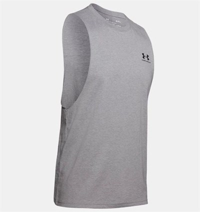 UA LEFT CHEST CUT OFF TANK ERKEK ATLET 1329286