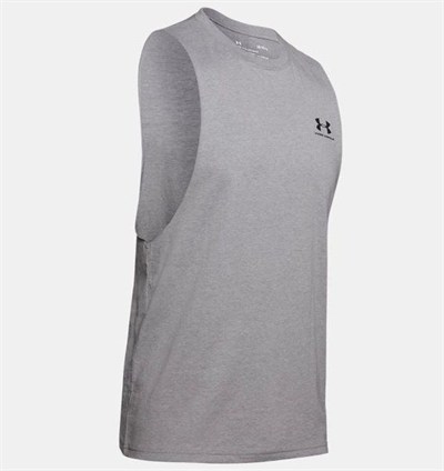 UA LEFT CHEST CUT OFF TANK ERKEK ATLET 1329286