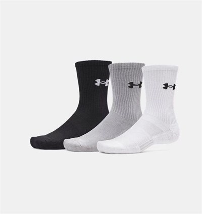 UA PERFORMANCE COTTON 3P CRW UNISEX ÇORAP 6009685