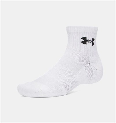 UA PERFORMANCE COTTON 3P QTR UNISEX ÇORAP 6009686