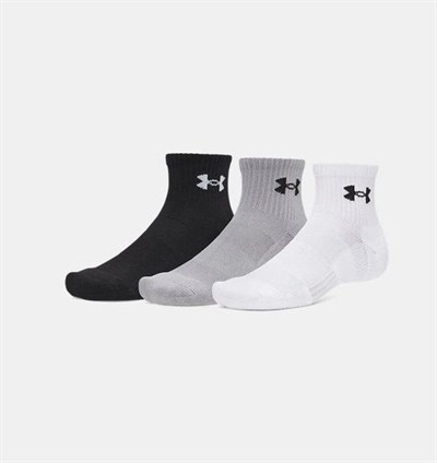UA PERFORMANCE COTTON 3P QTR UNISEX ÇORAP 6009686