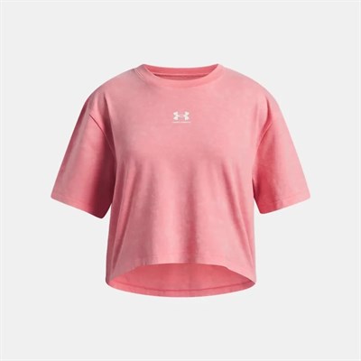 UA RIVAL WASH SS KIZ ÇOCUK CROP KISA TİŞÖRT 6011673