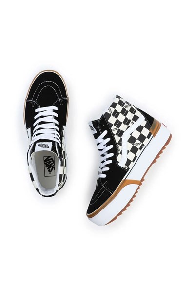 VANS CHECKERBOARD SK8-HI STACKED KADIN SNEAKER VN0A4BTWVLV1