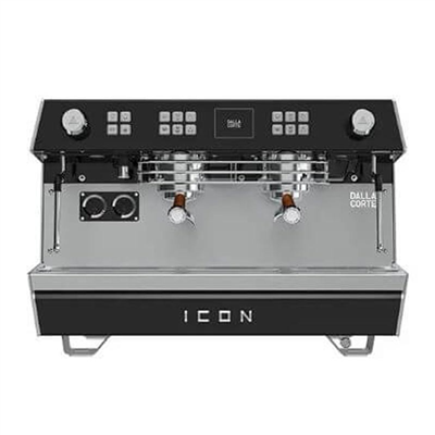 Dalla Corte Icon Espresso Kahve Makinesi, 2 Gruplu, Siyah-Ceviz