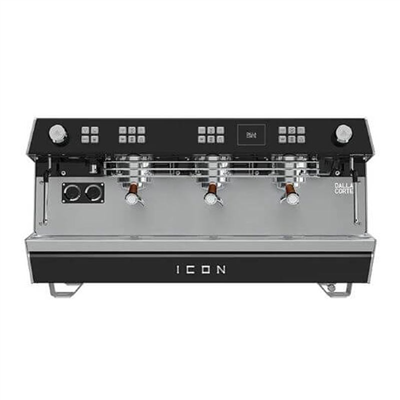 Dalla Corte Icon Espresso Kahve Makinesi, 3 Gruplu, Siyah-Ceviz