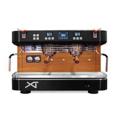 Dalla Corte XT Barista Espresso Kahve Makinesi, 2 Gruplu, Siyah-Ceviz