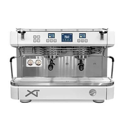 Dalla Corte XT Barista Espresso Kahve Makinesi, 2 Gruplu, Beyaz-Krom