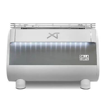 Dalla Corte XT Barista Espresso Kahve Makinesi, 2 Gruplu, Beyaz-Krom