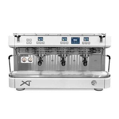 Dalla Corte XT Classic Espresso Kahve Makinesi, 3 Gruplu, Beyaz Krom