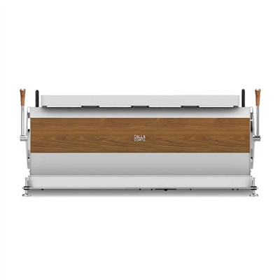 Dalla Corte Zero Barista Espresso Kahve Makinesi, 3 Gruplu, Beyaz-Ceviz