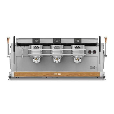 Dalla Corte Zero Barista Espresso Kahve Makinesi, 3 Gruplu, Beyaz-Meşe