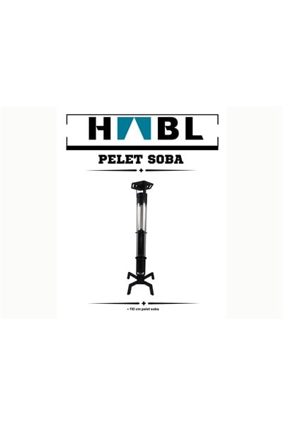 110 cm Pelet Sobası - Kamp ve Bahçe İçin & Pelet ve Pürmüz Çakmak Hediyeli