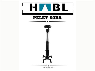 110 cm Pelet Sobası - Kamp ve Bahçe İçin & Pelet ve Pürmüz Çakmak Hediyeli