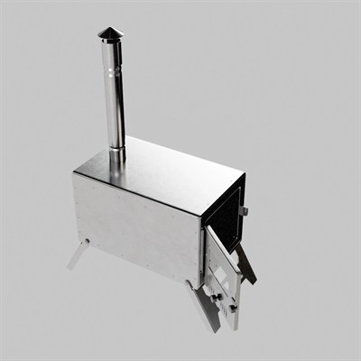 Galvaniz Kamp & Çadır Sobası - Mat Yüzeyli & Taşınabilir