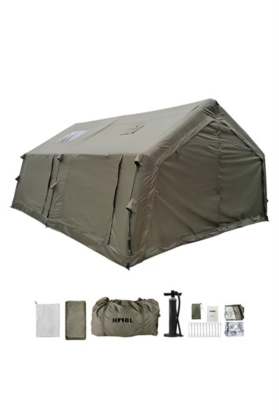 HABL 17 Kişilik 17.2 m² - 4 Mevsim, Su Geçirmez Şişme Çadır 360x480x220 cm