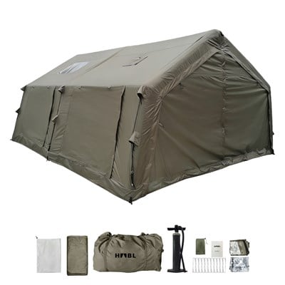 HABL 17 Kişilik 17.2 m² - 4 Mevsim, Su Geçirmez Şişme Çadır 360x480x220 cm