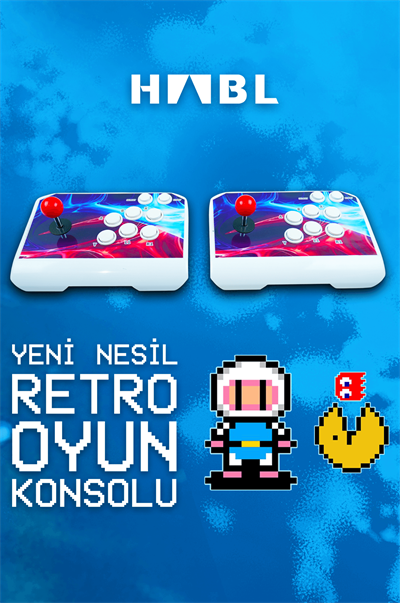 Habl 2025 Retro Arcade Oyun Konsolu 2 Kumandalı Kablosuz Set- 42.000 Oyunlu Super Box
