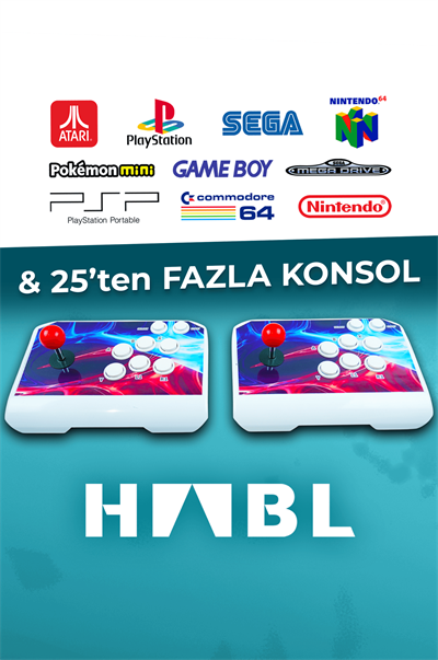 Habl 2025 Retro Arcade Oyun Konsolu 2 Kumandalı Kablosuz Set- 42.000 Oyunlu Super Box