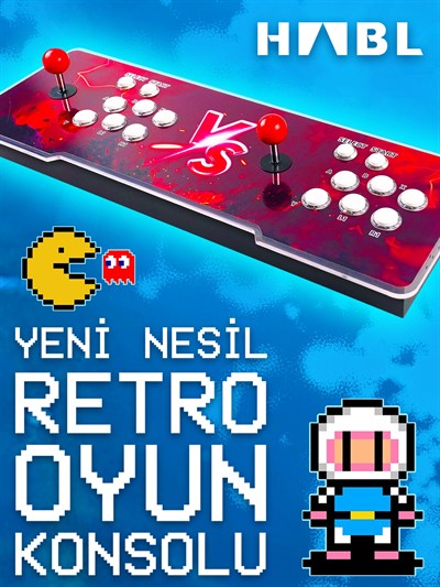 Habl 2025 Retro Arcade Oyun Konsolu – 50.500 Oyunlu Super Box
