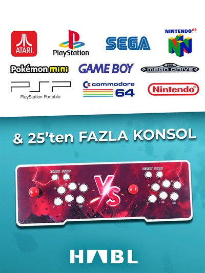 Habl 2025 Retro Arcade Oyun Konsolu – 50.500 Oyunlu Super Box