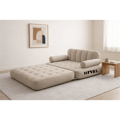 HABL Çift Kişilik 2si 1 Arada Şarjlı Şişme Koltuk ve Yatak 190x150x65
