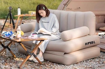 HABL Çift Kişilik 2si 1 Arada Şarjlı Şişme Koltuk ve Yatak 190x150x65