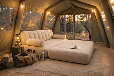 HABL Çift Kişilik 2si 1 Arada Şarjlı Şişme Koltuk ve Yatak 190x150x65