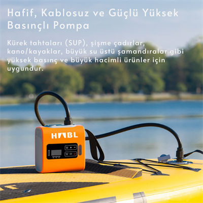 HABL Şarjlı Dijital Güçlü Hava Pompası - 22 PSI (1.5 BAR)